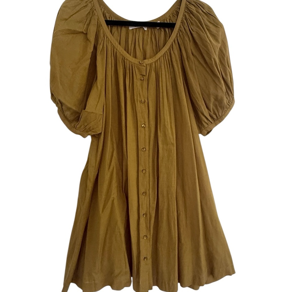 DOEN Josette Scoop-neck Puff Sleeve Dress - Picture 3 of 8